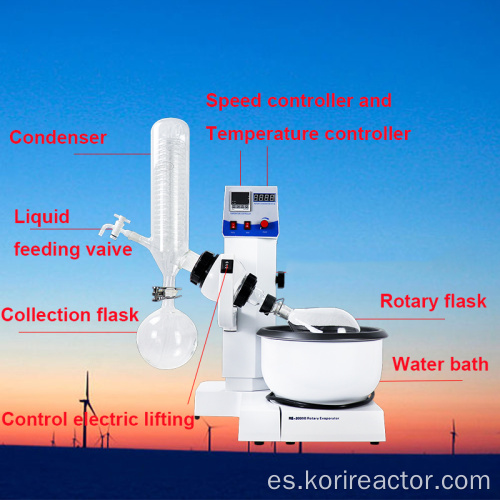 Evaporador rotatorio al vacío más barato en el precio del evaporador del laboratorio